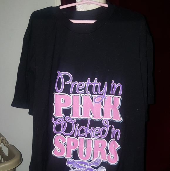 pink spurs shirt
